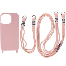 Чохол TPU two straps California для Apple iPhone 13 Pro (6.1") Рожевий / Pink Sand