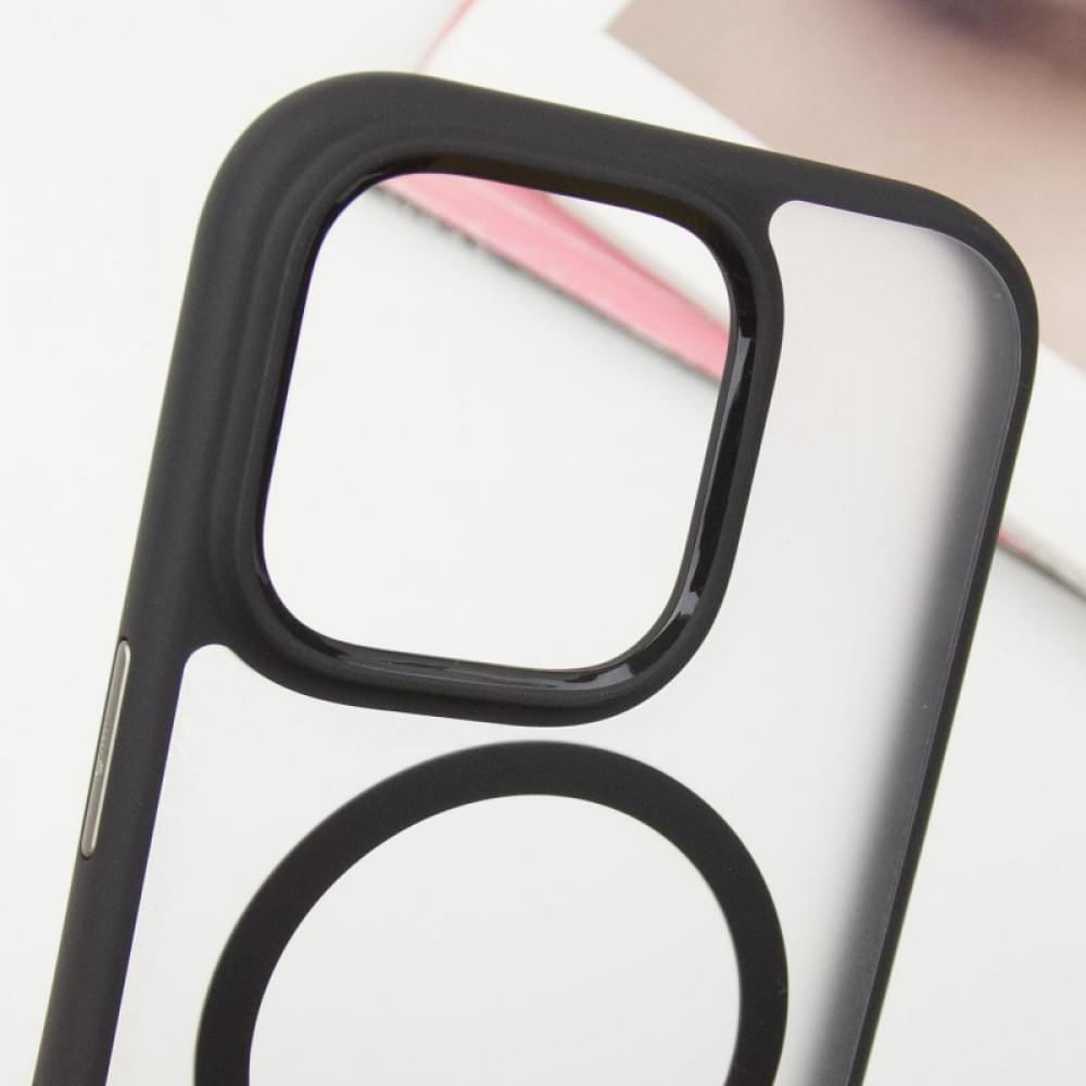 TPU+PC чохол Blueo Skin Friendly Frosted with MagSafe для Apple iPhone 16 Pro (6.3") Чорний