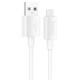 Дата кабель Hoco X107 USB to MicroUSB 2.4A (1m) White