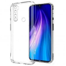 TPU чохол GETMAN Ease logo посилені кути Full Camera для Xiaomi Redmi Note 8 / Note 8 2021 Безбарвний (прозорий)