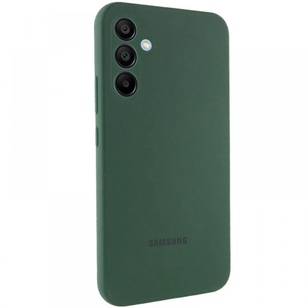 Чохол Silicone Cover Lakshmi Full Camera (AAA) with Logo для Samsung Galaxy S24 FE Зелений / Cyprus Green
