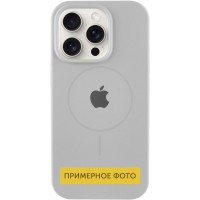 Чохол Silicone Case Full Protective (AA) with MagSafe для Apple iPhone 16 Plus (6.7") Сірий / Light Grey