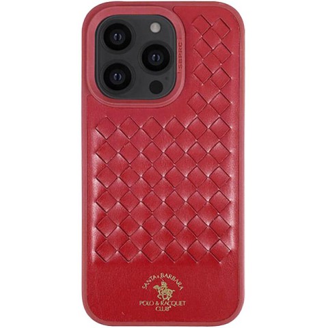 Шкіряний чохол Polo Santa Barbara для Apple iPhone 14 Pro (6.1") Red