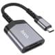 Картридер Hoco UA25 2in1 Type-C Metal gray