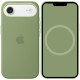 Чохол Silicone case (AAA) with Magsafe and Animation для Apple iPhone 17 Air (6.5") Light Moss