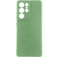 Чохол TPU GETMAN Liquid Silk Full Camera для Samsung Galaxy S22 Ultra Зелений / Pistachio