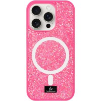 TPU чохол Bling World Rock Diamond with MagSafe для Apple iPhone 16 Pro (6.3") Rose