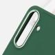 TPU чохол Bonbon Metal Style для Samsung Galaxy S23 Зелений / Army green