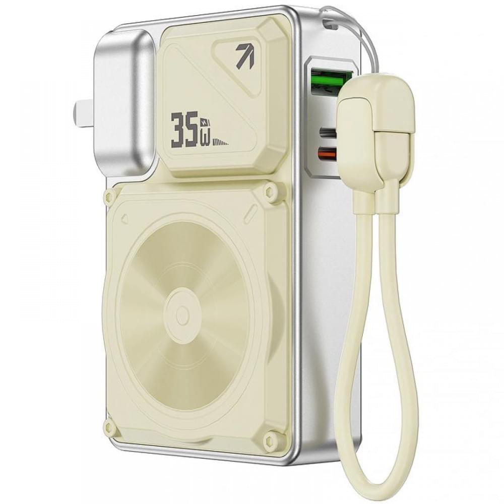 Портативний ЗП Power Bank WIWU Wi-P057 Knight 22.5W+PD35W 10000 mAh White