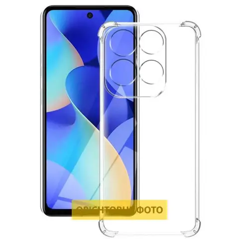 TPU чохол GETMAN Ease logo посилені кути Full Camera для Infinix Hot 60i / 60 Безбарвний (прозорий)