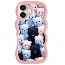 Чохол TPU Cloudy Pictures для Apple iPhone 16 (6.1") Bears