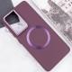 TPU чохол Bonbon Metal Style with MagSafe для Samsung Galaxy S24 Ultra Бордовий / Plum