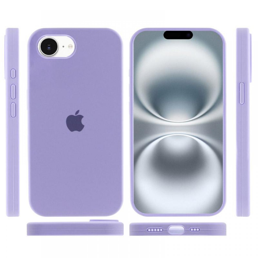 Чохол Silicone Case Full Protective (AA) для Apple iPhone 16e (6.1") Бузковий / Dasheen