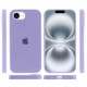 Чохол Silicone Case Full Protective (AA) для Apple iPhone 16e (6.1") Бузковий / Dasheen