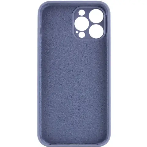Чохол Silicone Case Full Camera Protective (AA) NO LOGO для Apple iPhone 13 Pro (6.1") Сірий / Lavender Gray
