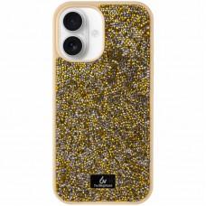 TPU чохол Bling World Rock Diamond для Apple iPhone 16 (6.1") Золотий