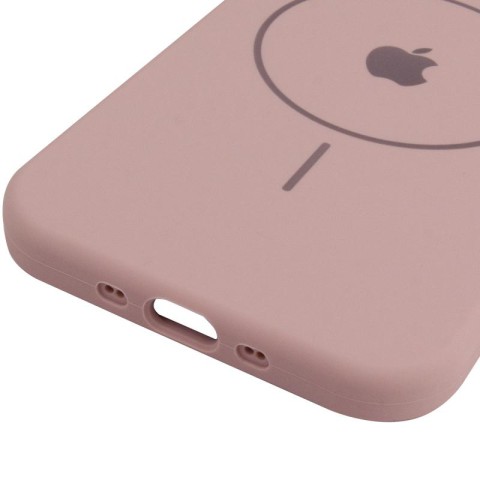 Чохол Silicone Case Full Protective (AA) V2 with MagSafe для Apple iPhone 17 Air (6.5") Рожевий / Pink Sand