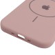 Чохол Silicone Case Full Protective (AA) V2 with MagSafe для Apple iPhone 17 Air (6.5") Рожевий / Pink Sand