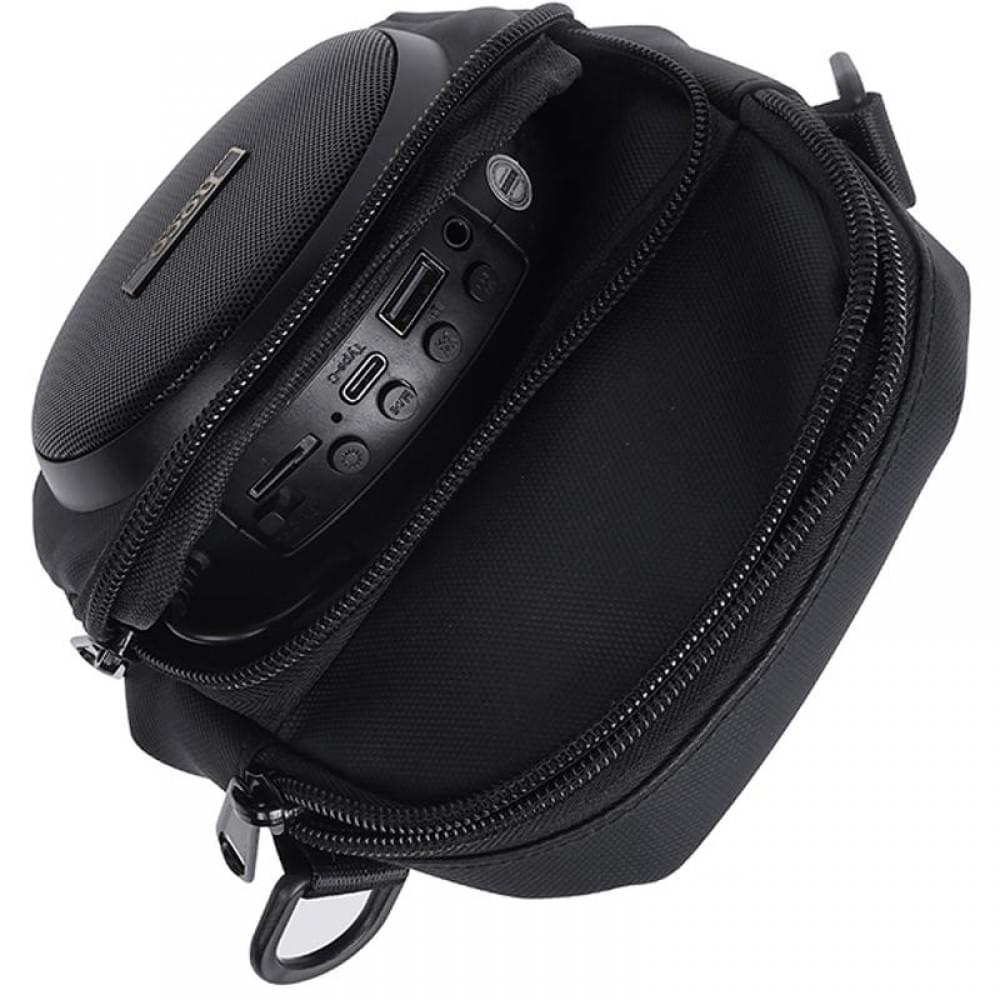 Сумка крос-боді зі вбудованою колонкою Hoco HC41 Wave Bass Black