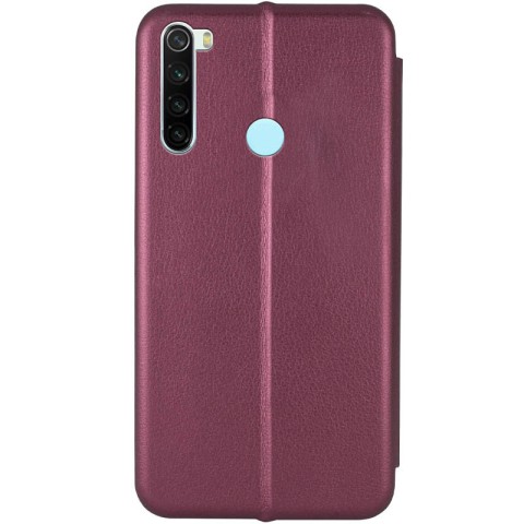 Шкіряний чохол-книжка Classy для Xiaomi Redmi Note 8T Бордовий