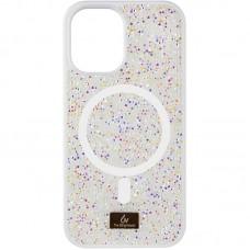 TPU чохол Bling World Rock Diamond with MagSafe для Apple iPhone 12 Pro Max (6.7") White