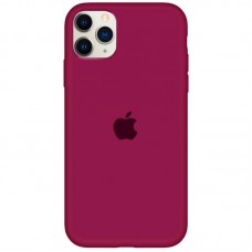 Чохол Silicone Case Full Protective (AA) для Apple iPhone 11 Pro (5.8") Бордовий / Maroon