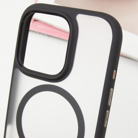 TPU+PC чохол Blueo Skin Friendly Frosted with MagSafe для Apple iPhone 16 Pro (6.3") Чорний