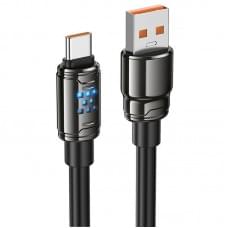 Дата кабель Hoco U143 Joy USB to Type-C 5A (1.2m) Black Дата кабель Hoco U143 Joy USB to Type-C 5A (1.2m) Black