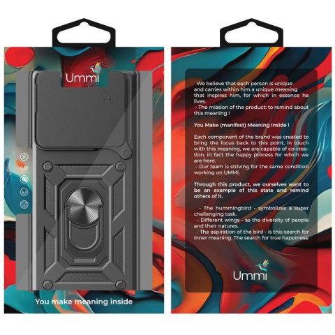 Чохол Ummi Camshield Serge Ring для Xiaomi 15T Чорний / Black