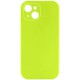 Чохол Silicone Case Full Camera Protective (AA) NO LOGO для Apple iPhone 13 (6.1") Кислотно-зелений / Acid Green