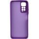 Чохол TPU GETMAN Liquid Silk Full Camera для Xiaomi Redmi Note 11 (Global) / Note 11S Фіолетовий / Purple