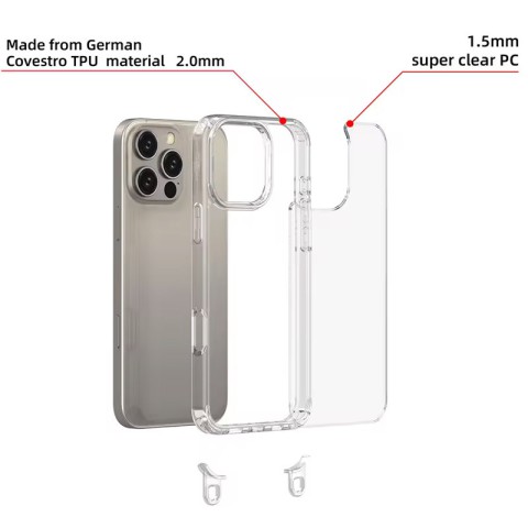 Чохол TPU Transparent with Straps для Apple iPhone 13 Pro Max (6.7") Grey