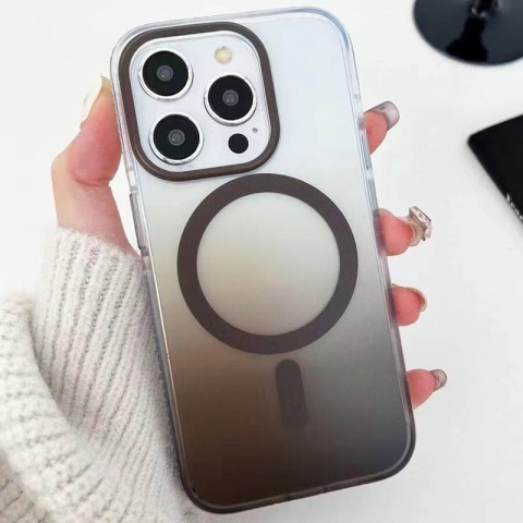 Чохол TPU+PC Shadow with MagSafe для Apple iPhone 16 Pro (6.3") Gray