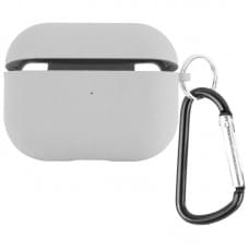Силіконовий футляр з мікрофіброю для навушників Airpods Pro 2 / Pro Сірий / Stone