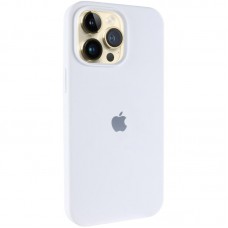 Чохол Silicone Case (AA) Logo with MagSafe для Apple iPhone 13 Pro Max (6.7") Білий / White