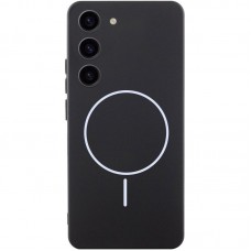 Чохол Silicone Cover Lakshmi Full Camera (AA) with MagFit для Samsung Galaxy S23 Чорний / Black