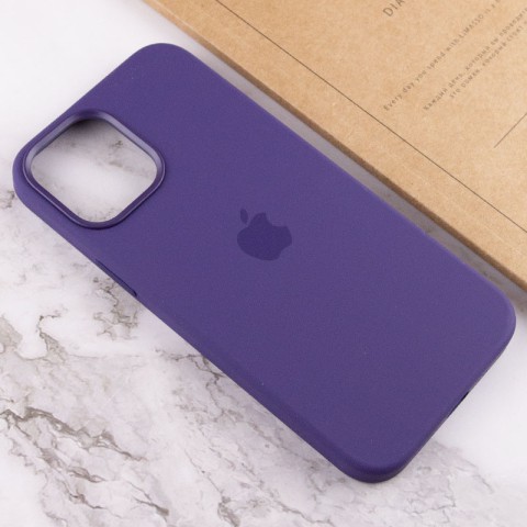 Чохол Silicone case (AAA) with Magsafe and Animation для Apple iPhone 12 Pro / 12 (6.1") Фіолетовий / Amethyst