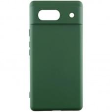 Чохол TPU GETMAN Liquid Silk Full Camera для Google Pixel 6 Зелений / Dark green