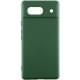 Чохол TPU GETMAN Liquid Silk Full Camera для Google Pixel 6 Зелений / Dark green