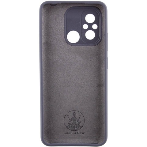 Чохол Silicone Cover Lakshmi Full Camera (AAA) для Xiaomi Redmi 12C Сірий / Dark Gray
