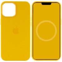 Чохол Silicone case (AAA) with Magsafe and Animation для Apple iPhone 12 Pro / 12 (6.1") Жовтий / Sunflower