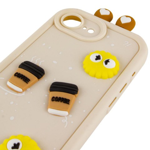 Чохол TPU Toys Case with Ears для Apple iPhone 16e / 17e (6.1") Sand