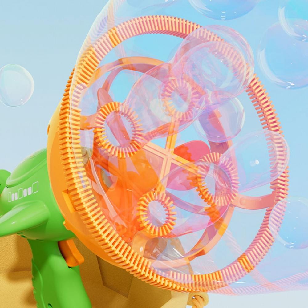 Пістолет для мильних бульбашок H035 Bubble Gun з пропелером 2in1 + bottle 250ml Green