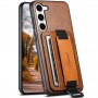 Шкіряний чохол Wallet case and straps для Samsung Galaxy S24 Коричневий / Brown