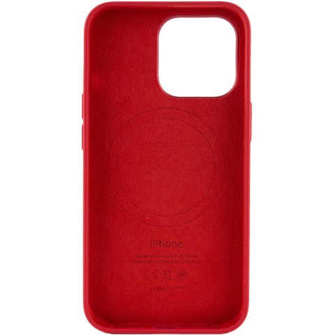 Чохол Silicone case (AAA) with Magsafe and Animation для Apple iPhone 13 Pro (6.1") Червоний / Red