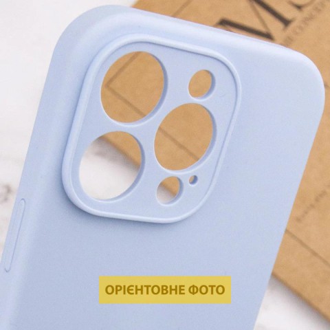 Чохол Silicone Case Full Camera Protective (AA) NO LOGO для Apple iPhone 17 Pro Max (6.9") Блакитний / Lilac Blue