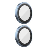 Захисне скло BlueO Metal на камеру для Apple iPhone 16 (6.1") / 16 Plus (6.7") Синій / Blue