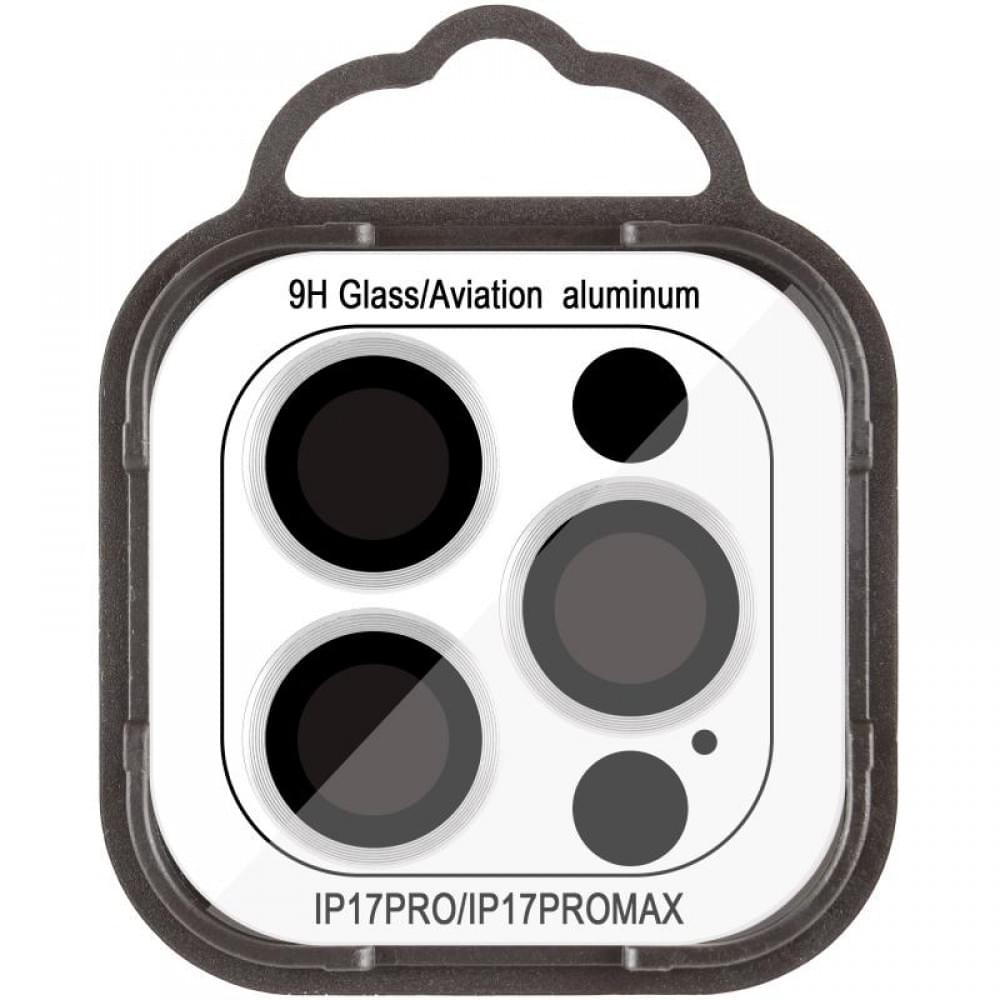 Захисне скло Metal Classic на камеру (у упак.) для Apple iPhone 17 Pro (6.3") / 17 Pro Max (6.9") Срібний / Silver