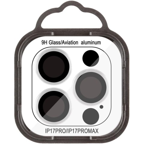 Захисне скло Metal Classic на камеру (у упак.) для Apple iPhone 17 Pro (6.3") / 17 Pro Max (6.9") Срібний / Silver