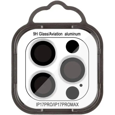 Захисне скло Metal Classic на камеру (у упак.) для Apple iPhone 17 Pro (6.3") / 17 Pro Max (6.9") Срібний / Silver